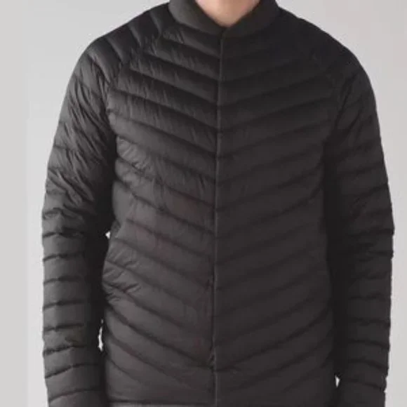 NWOT LULULEMON MEN’S Puffer SNAP DOWN JACKET ONYX
